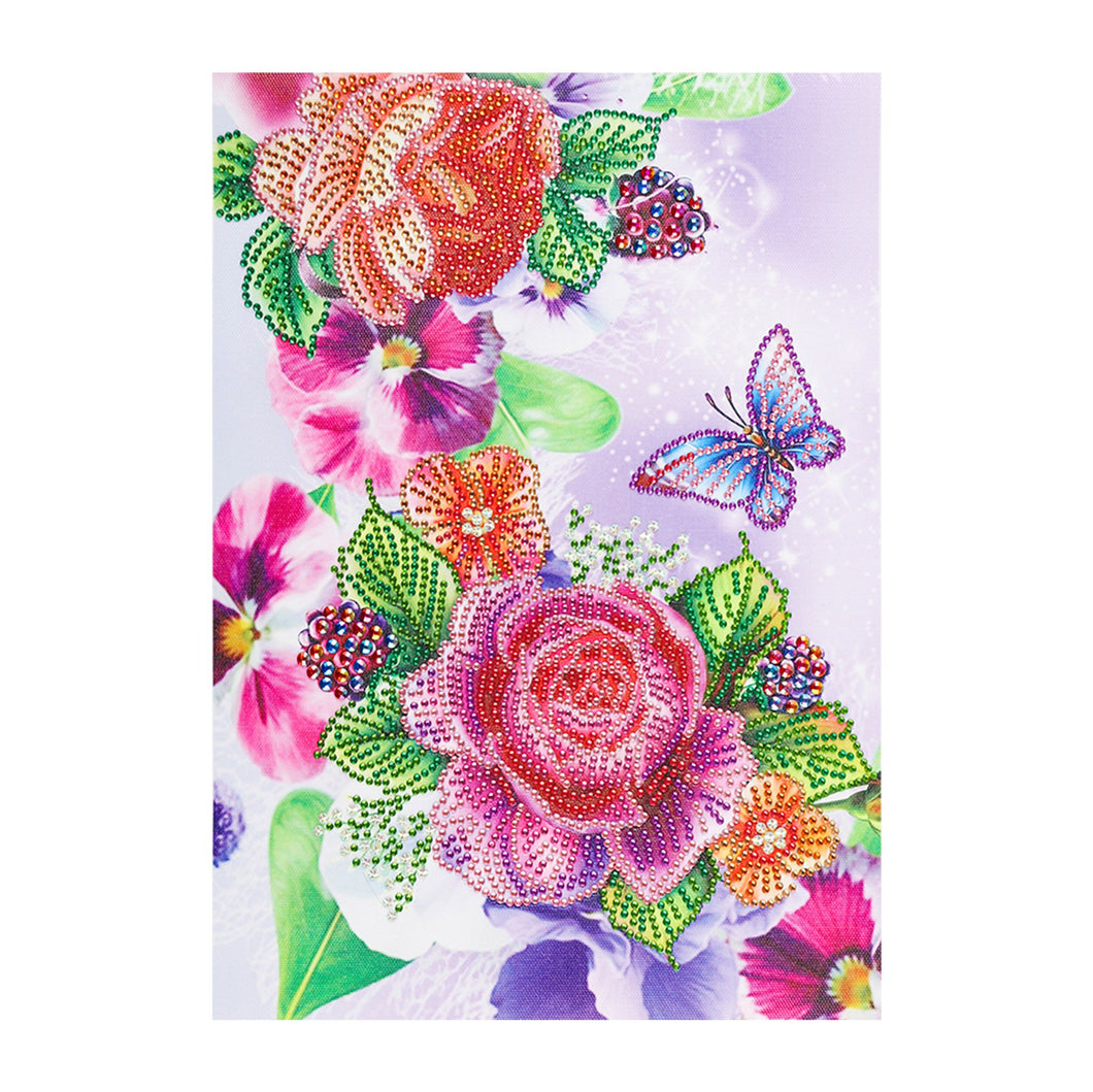 Crystal Rhinestone Diamond Painting Kit | Butterflies and Flowers