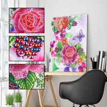 Load image into Gallery viewer, Crystal Rhinestone Diamond Painting Kit | Butterflies and Flowers
