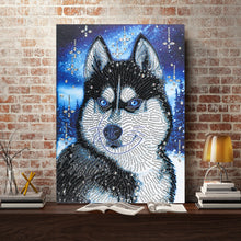 Load image into Gallery viewer, Crystal Rhinestone Diamond Painting Kit | Animal Wolf
