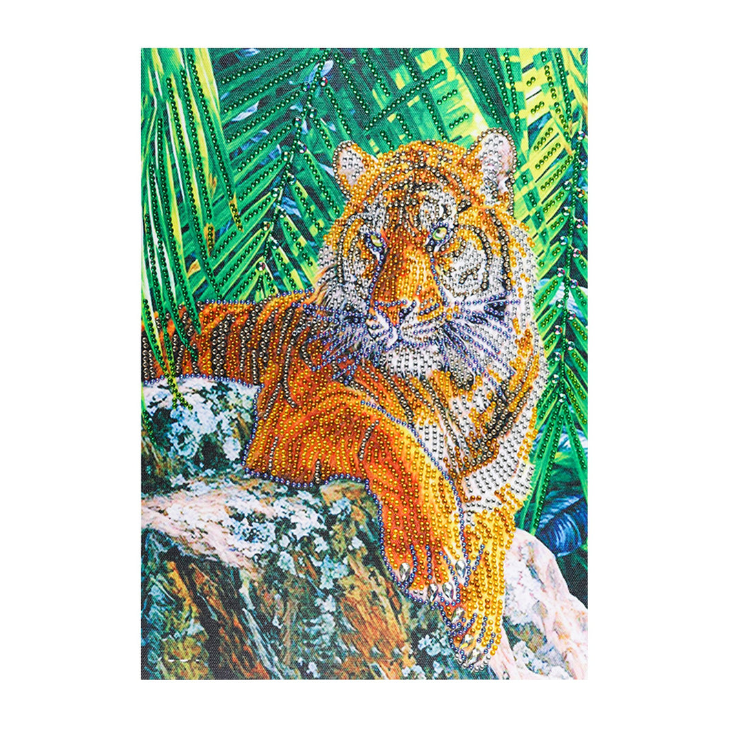 Crystal Rhinestone Diamond Painting Kit | Forest Animal Tiger