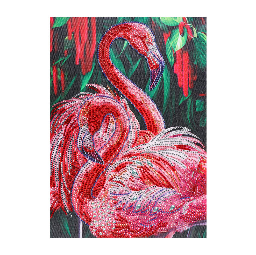 Crystal Rhinestone Diamond Painting Kit | Animal Red Flamingo