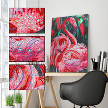 Load image into Gallery viewer, Crystal Rhinestone Diamond Painting Kit | Animal Red Flamingo
