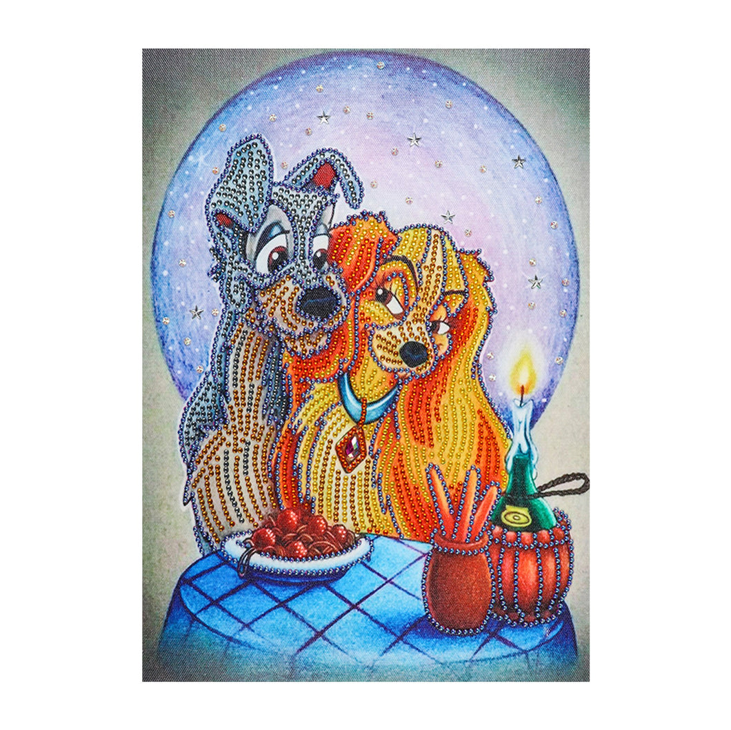 Crystal Rhinestone Diamond Painting Kit | Love Dog