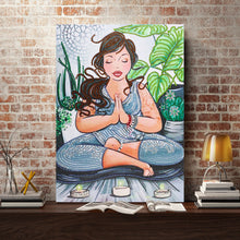 Load image into Gallery viewer, Crystal Rhinestone Diamond Painting Kit | Yoga Woman
