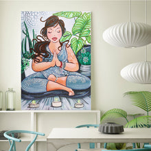 Load image into Gallery viewer, Crystal Rhinestone Diamond Painting Kit | Yoga Woman

