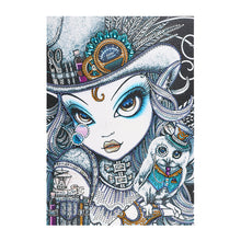 Load image into Gallery viewer, Crystal Rhinestone Diamond Painting Kit | Cartoon Girl Owl
