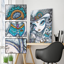Load image into Gallery viewer, Crystal Rhinestone Diamond Painting Kit | Cartoon Girl Owl
