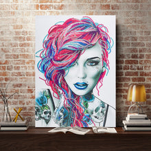 Load image into Gallery viewer, Crystal Rhinestone Diamond Painting Kit | Modern Redhead Beauty
