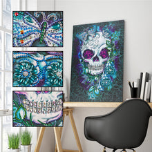 Load image into Gallery viewer, Crystal Rhinestone Diamond Painting Kit | Skull and Crossbones
