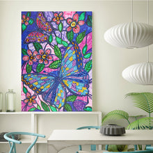 Load image into Gallery viewer, Crystal Rhinestone Diamond Painting Kit | Butterflies and Flowers
