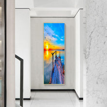 Load image into Gallery viewer, Full Diamond Painting kit | Plank road of the sea
