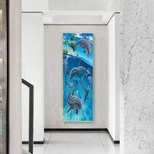 Load image into Gallery viewer, Full Diamond Painting kit | Dolphins

