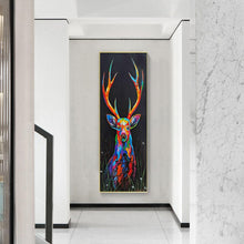 Load image into Gallery viewer, Full Diamond Painting kit | Watercolor sika deer
