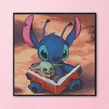 Load image into Gallery viewer, 11CT Full Cross Stitch | Cartoon Baby Yoda (36x36cm)
