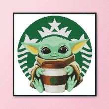 Load image into Gallery viewer, 11CT Full Cross Stitch | Yoda (48x48cm)
