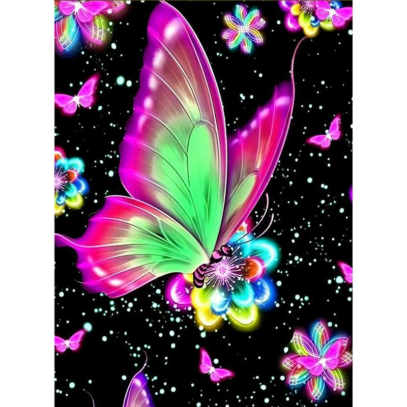 Full Diamond Painting kit | Shiny butterfly