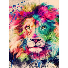 Load image into Gallery viewer, Full Diamond Painting kit | Colored lion
