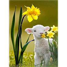 Load image into Gallery viewer, Full Diamond Painting kit | Cute lamb
