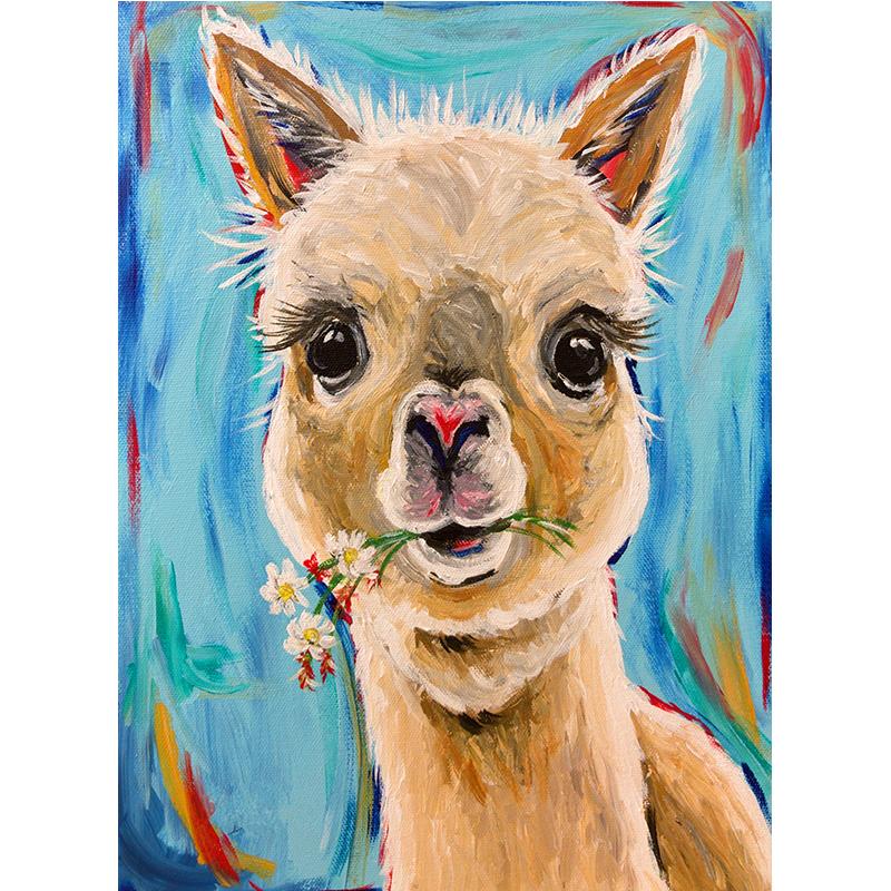 Full Diamond Painting kit | Alpaca