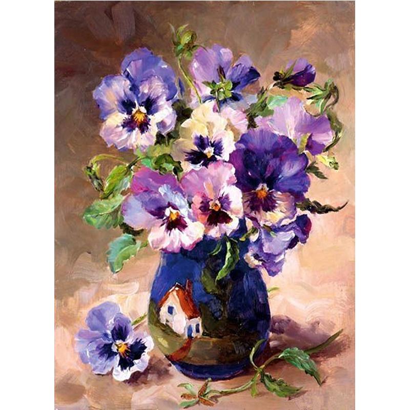 Full Diamond Painting kit | Purple flower