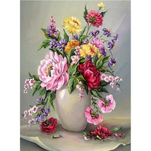 Load image into Gallery viewer, Full Diamond Painting kit | Flowers on vase
