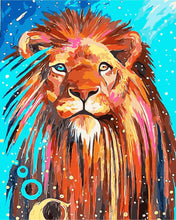 Load image into Gallery viewer, DIY Painting by number kit | Colored lion
