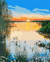 Load image into Gallery viewer, DIY Painting by number kit | Secluded lake
