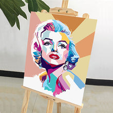 Load image into Gallery viewer, DIY Painting by number kit | Audrey Hepburn
