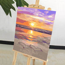 Load image into Gallery viewer, DIY Painting by number kit | Pink beach
