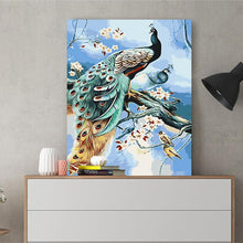 Load image into Gallery viewer, DIY Painting by number kit | Peacocks and birds
