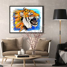 Load image into Gallery viewer, DIY Painting by number kit | Tiger head
