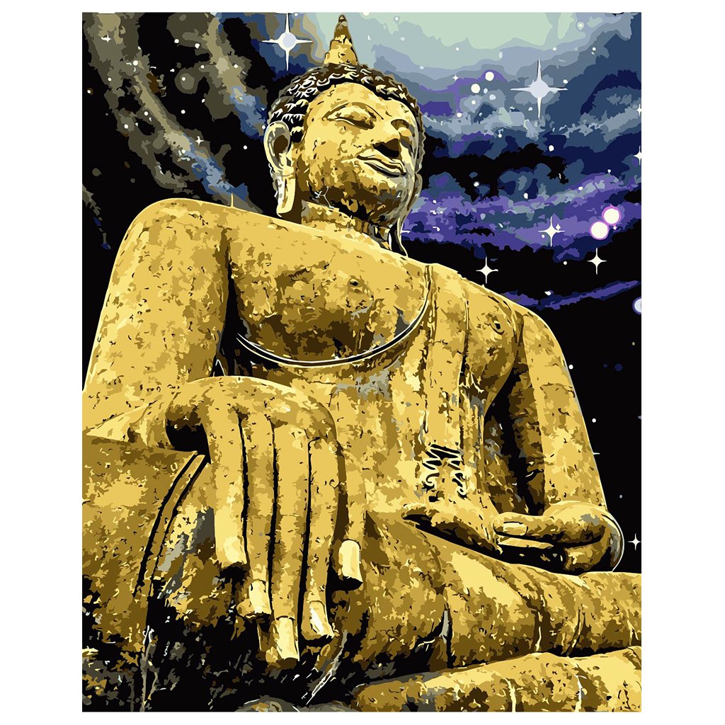 DIY Painting by number kit | Buddha statue