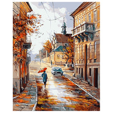 Load image into Gallery viewer, DIY Painting by number kit | Autumn road
