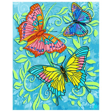 Load image into Gallery viewer, DIY Painting by number kit | Butterflies
