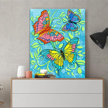 Load image into Gallery viewer, DIY Painting by number kit | Butterflies
