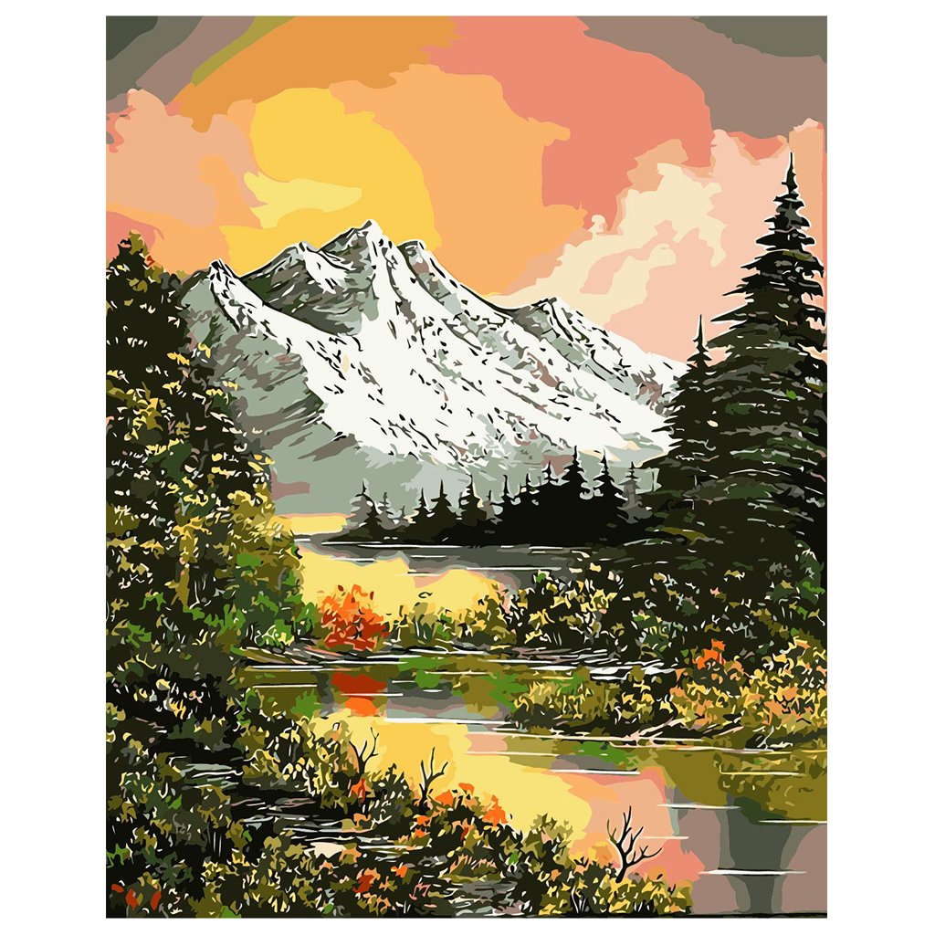 DIY Painting by number kit | Wild natural scenery