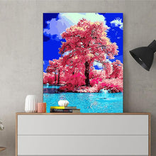 Load image into Gallery viewer, DIY Painting by number kit | Red Maple Trees
