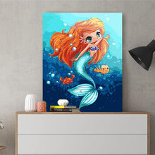 Load image into Gallery viewer, DIY Painting by number kit | Mermaid
