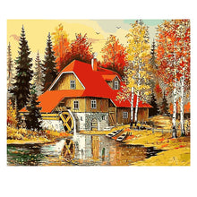 Load image into Gallery viewer, DIY Painting by number kit | Autumn scenery
