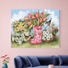 Load image into Gallery viewer, DIY Painting by number kit | Beautiful flowers
