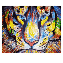 Load image into Gallery viewer, DIY Painting by number kit | Ferocious tiger
