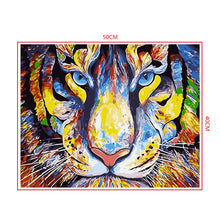 Load image into Gallery viewer, DIY Painting by number kit | Ferocious tiger
