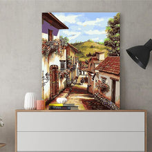 Load image into Gallery viewer, DIY Painting by number kit | Village scenery
