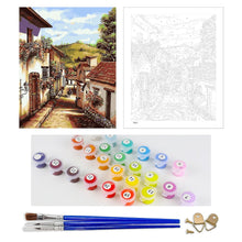 Load image into Gallery viewer, DIY Painting by number kit | Village scenery
