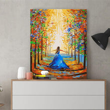 Load image into Gallery viewer, DIY Painting by number kit | Beautiful girl in the sun
