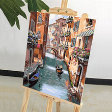 Load image into Gallery viewer, DIY Painting by number kit | Beautiful view of the river in Venice
