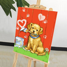 Load image into Gallery viewer, DIY Painting by number kit | Dog painting
