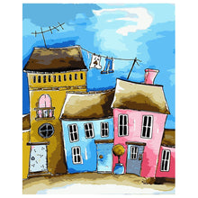 Load image into Gallery viewer, DIY Painting by number kit | Cartoon house
