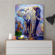 Load image into Gallery viewer, DIY Painting by number kit | Wild elephant
