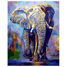 Load image into Gallery viewer, DIY Painting by number kit | Wild elephant
